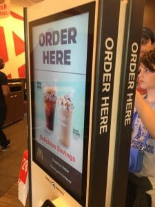 McDonald's, touchscreen kiosks