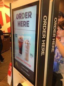 McDonald's, touchscreen kiosks