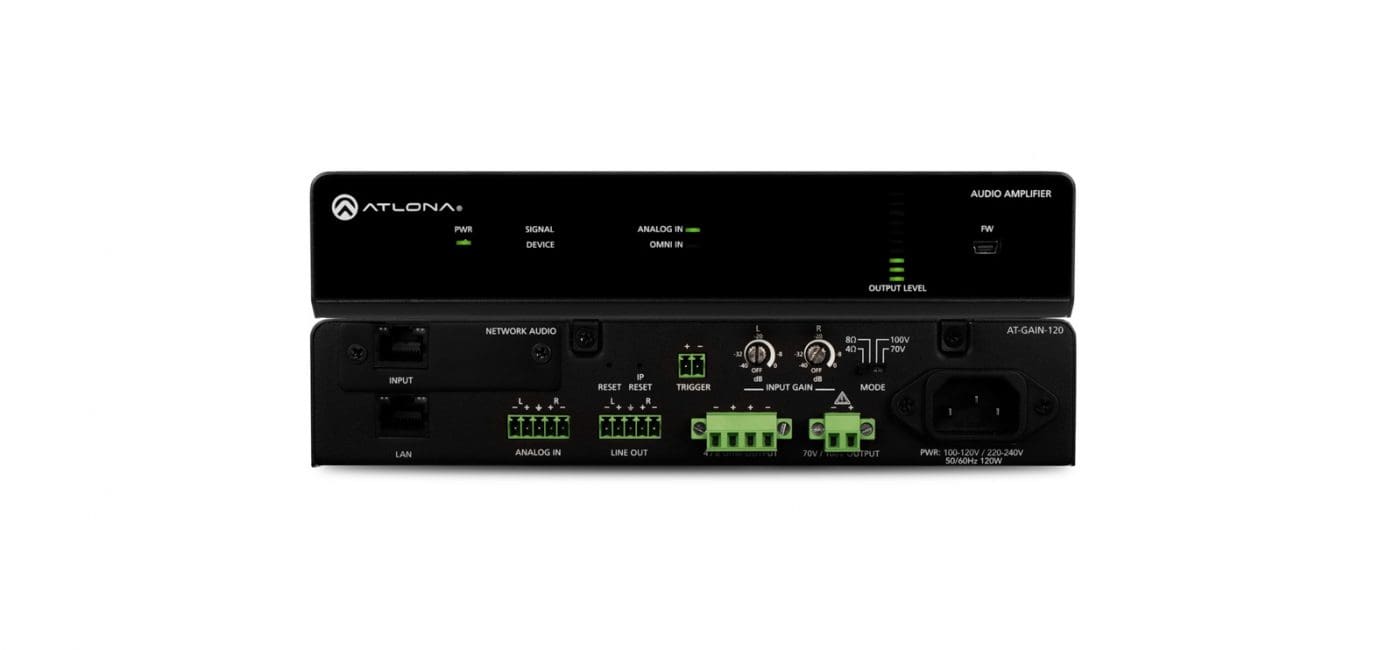 Atlona to Unveil Gain Series Wired and Networked Amplifiers at ISE 2018