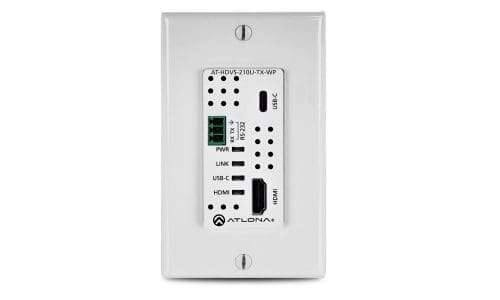Atlona AT-HDVS-210U-TX-WP Wall Plate Switcher with HDBaseT is Shipping