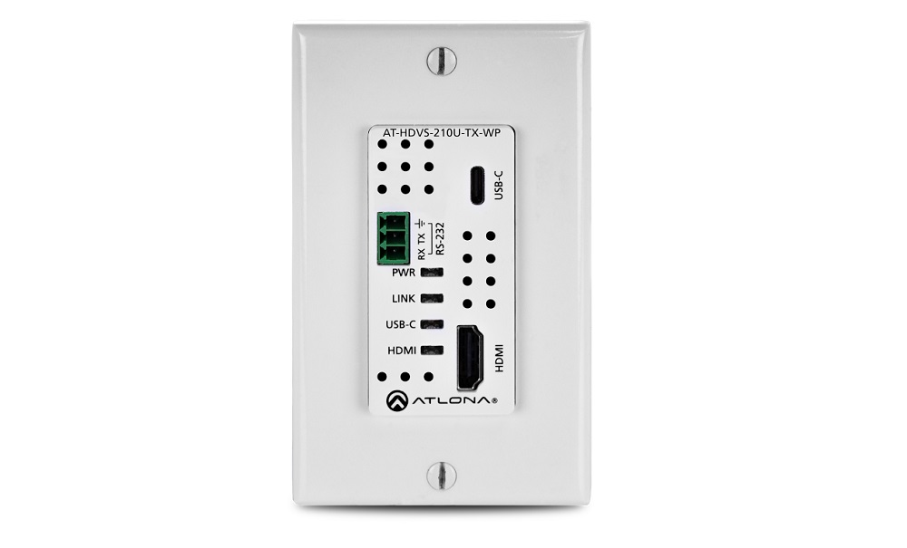 Atlona, Wall Plate Switcher, AT-HDVS-210U-TW-WP