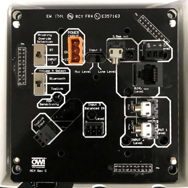 OWI MC4-BT, Bluetooth, adjust volume, 4-Channel Mixer