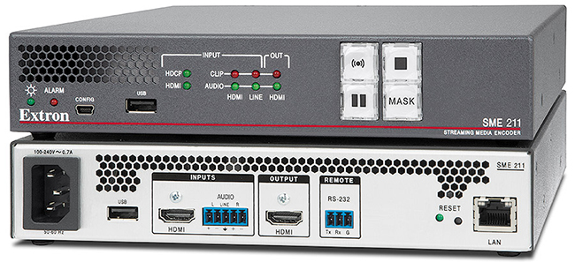 Streaming Media Encoder, Extron encoder, Extron SME 211