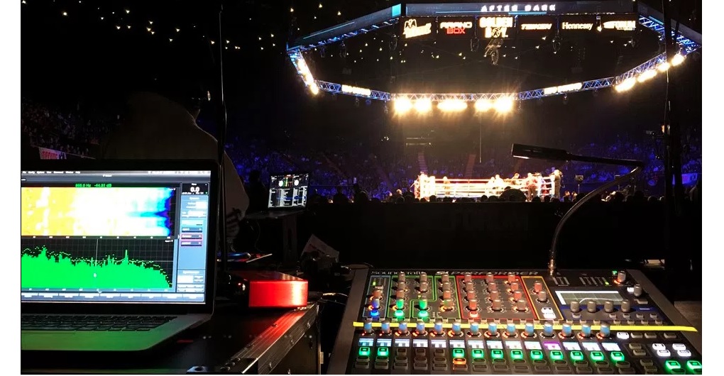 HBO Boxing After Dark, line array system, VUE al-8, in-arena sound