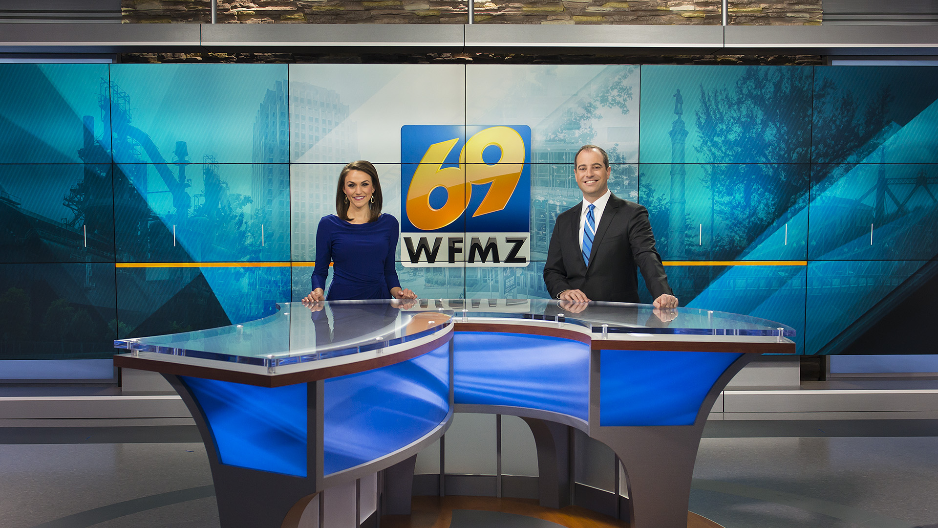 69News WFMZ, stretch graphics, video wall displays, Devlin Design Group