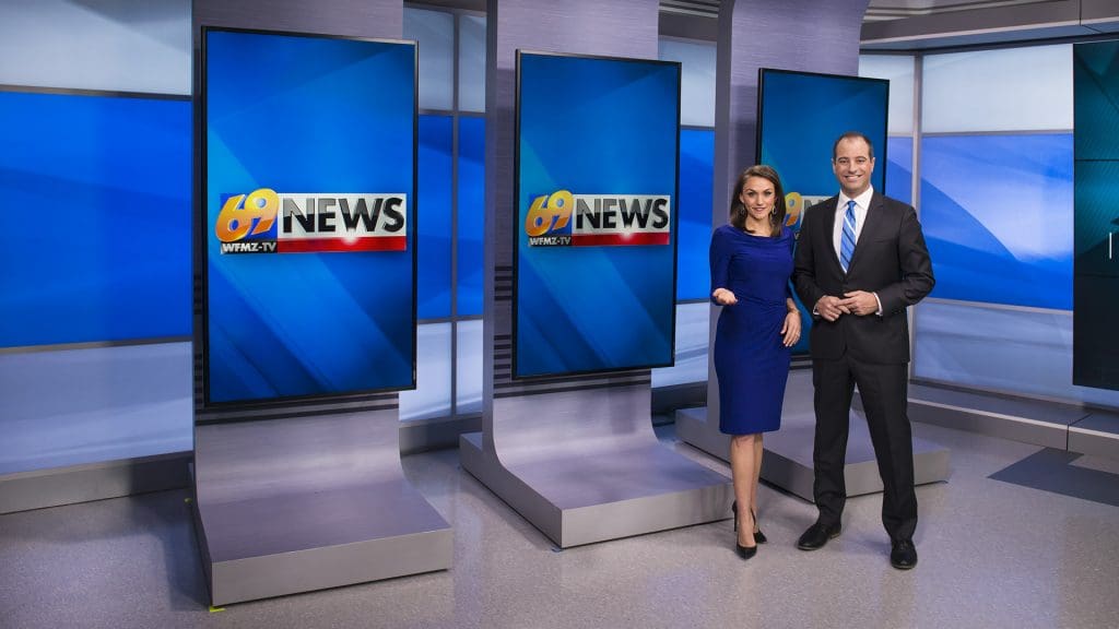 69News WFMZ, stretch graphics, video wall displays, Devlin Design Group