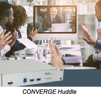 CONVERGE Huddle, InfoComm, InfoComm 2018, AV over IP streaming, ClearOne