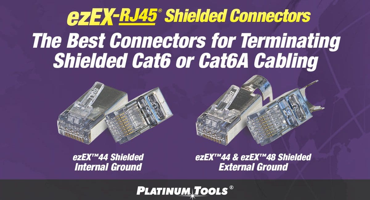 Platinum Tools Features New ezEX-RJ45 Shielded Connectors at InfoComm 2018