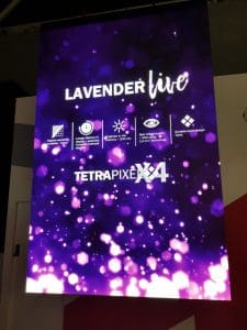 HDR, SiliconCore LavenderLIVE, smallest pixel pitch, LED display, InfoComm, InfoComm 2018