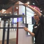 Premier Mounts InfoComm, InfoComm 2018, AV mounting, FWM fixed wall mount, PSD-BW60FP mobile base for Samsung Flip