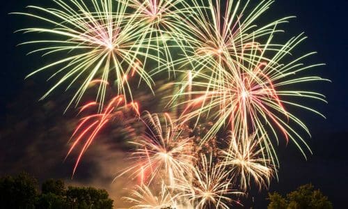 "Beautiful fireworks.Fireworks in honor of the Day of the city"