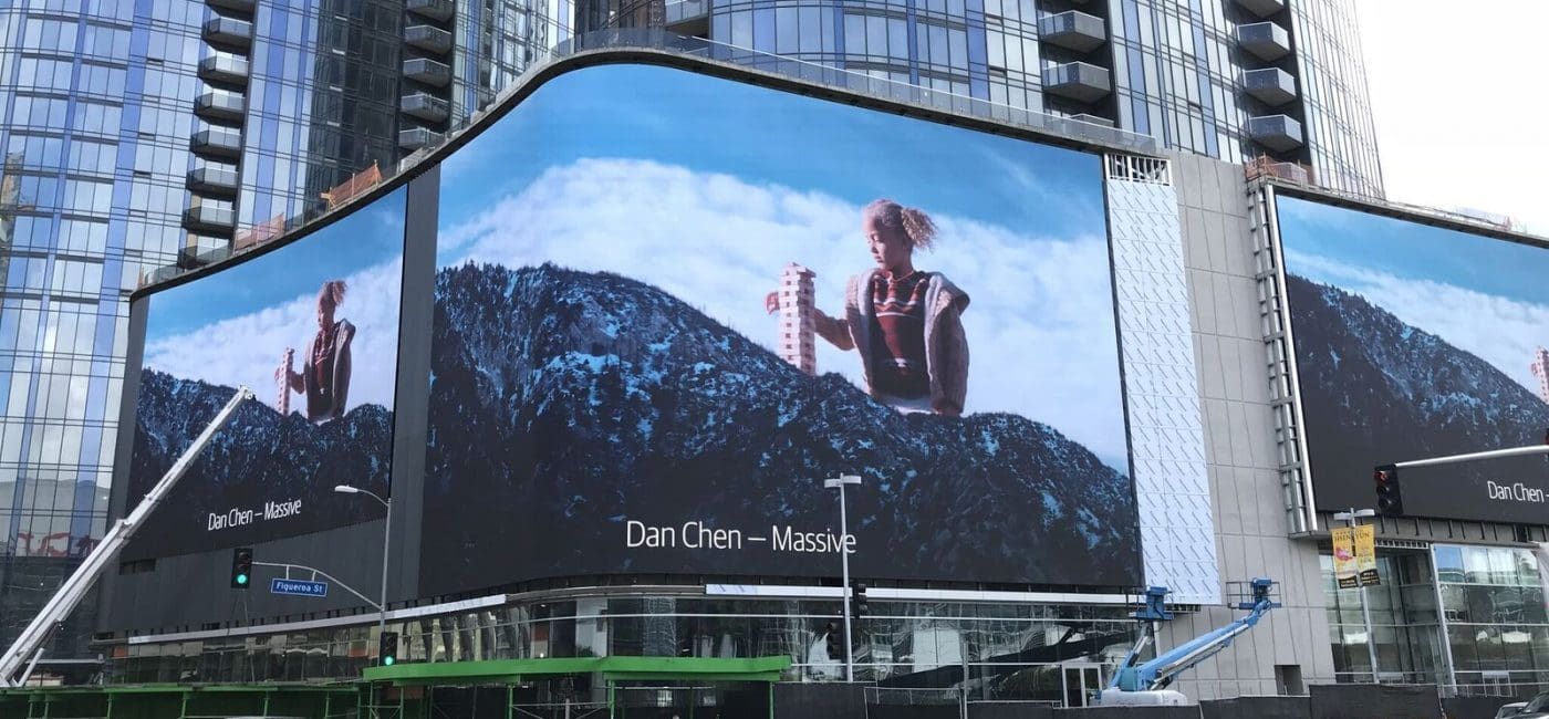 Giant LED Screens from SNA Displays and Support by Christie Terra Series Stop Traffic in L.A.