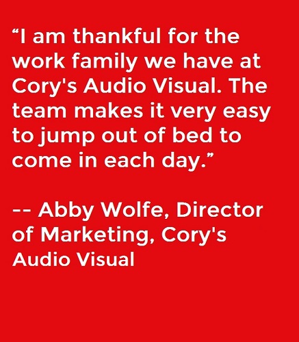 Here’s What the Pro AV Industry Says It Is Thankful For This Year, slide 0