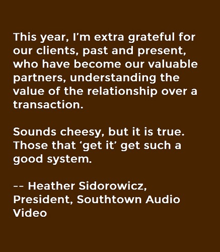 Here’s What the Pro AV Industry Says It Is Thankful For This Year, slide 7