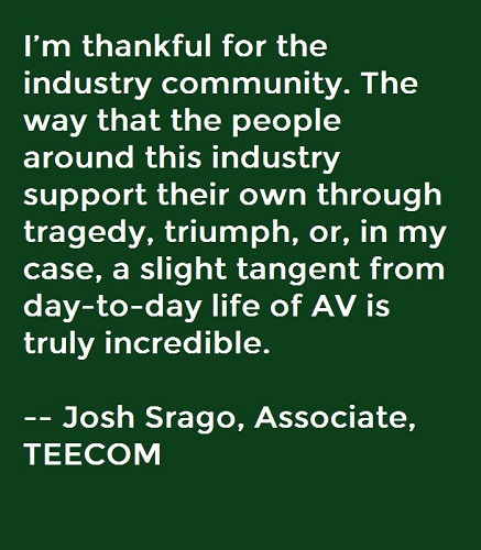 Here’s What the Pro AV Industry Says It Is Thankful For This Year, slide 9