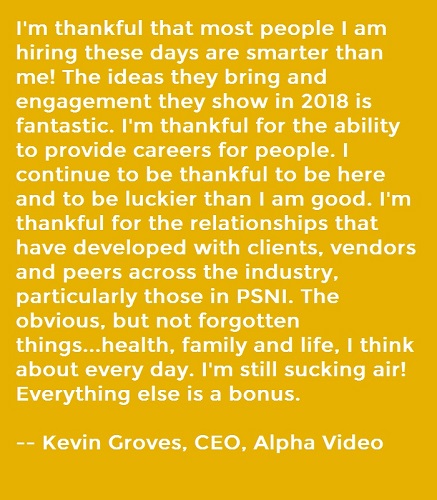 Here’s What the Pro AV Industry Says It Is Thankful For This Year, slide 10