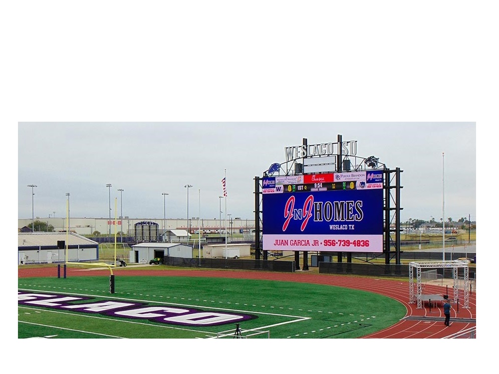 Daktronics Weslaco Texas largest LED video display Daktronics LED, Bobby Lackey Stadium