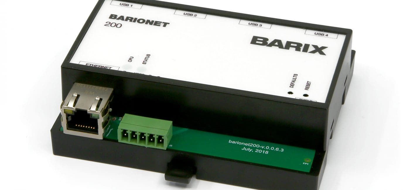 Barix Unveils Linux-Based Barionet Control Automation and IoT Devices