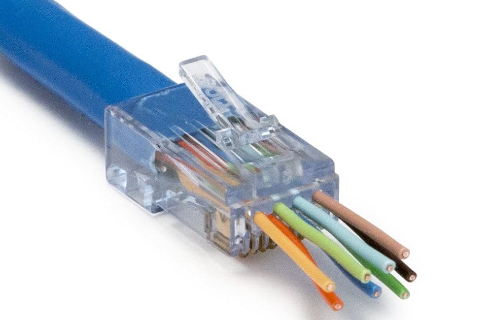 Platinum Tools ezEX38 RJ45 Connector Designed for Smaller Cables, Conductors