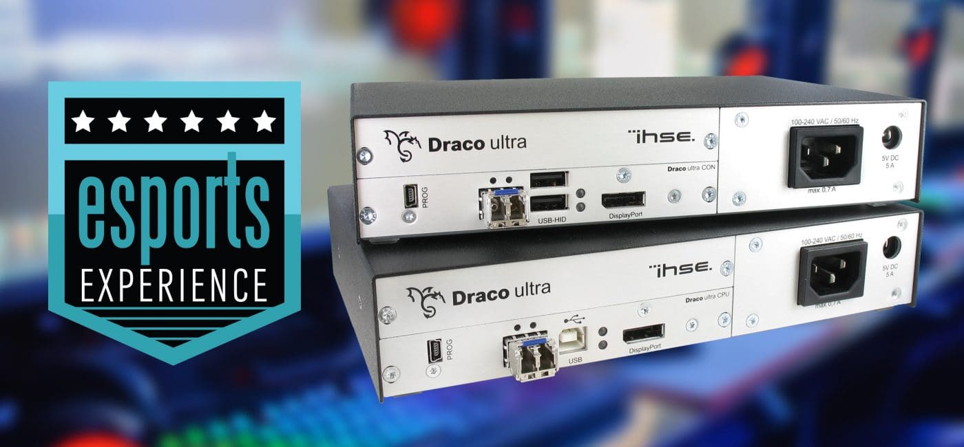 IHSE USA Jumps into Gaming Action at First NAB Esports Experience with Draco ultra DP 240 Gaming Extender