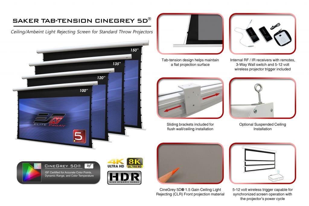 Elite Screens CineGrey 5D