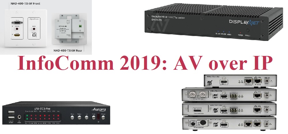 AV over IP products, solutions, InfoComm 2019