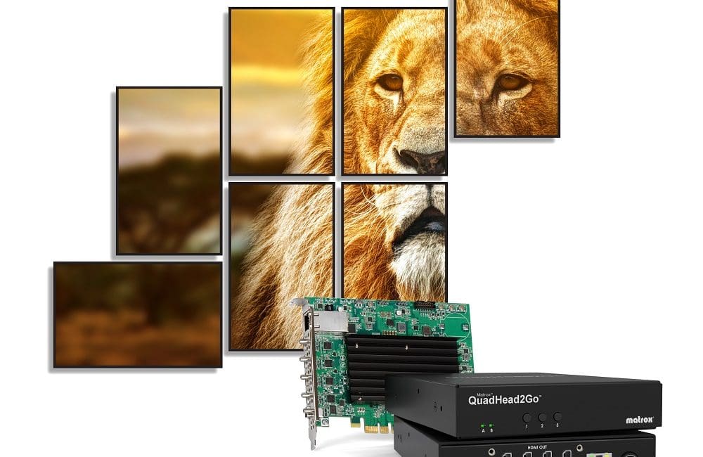 Matrox at InfoComm 2019: Intro of Matrox QuadHead2Go, Updates to Matrox Maevex 4K and More