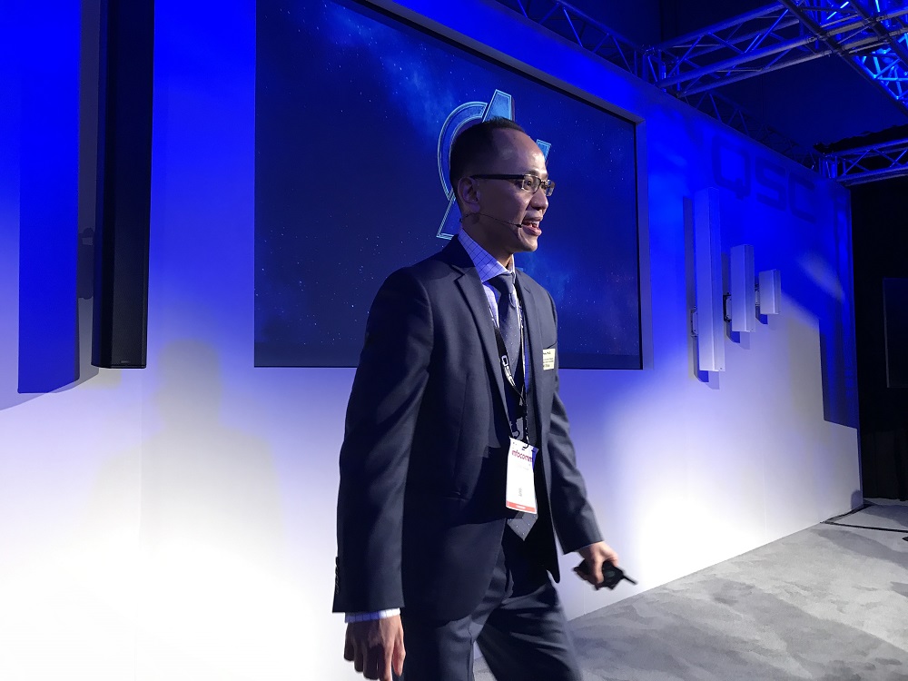 QSC's Joe Pham at InfoComm 2019