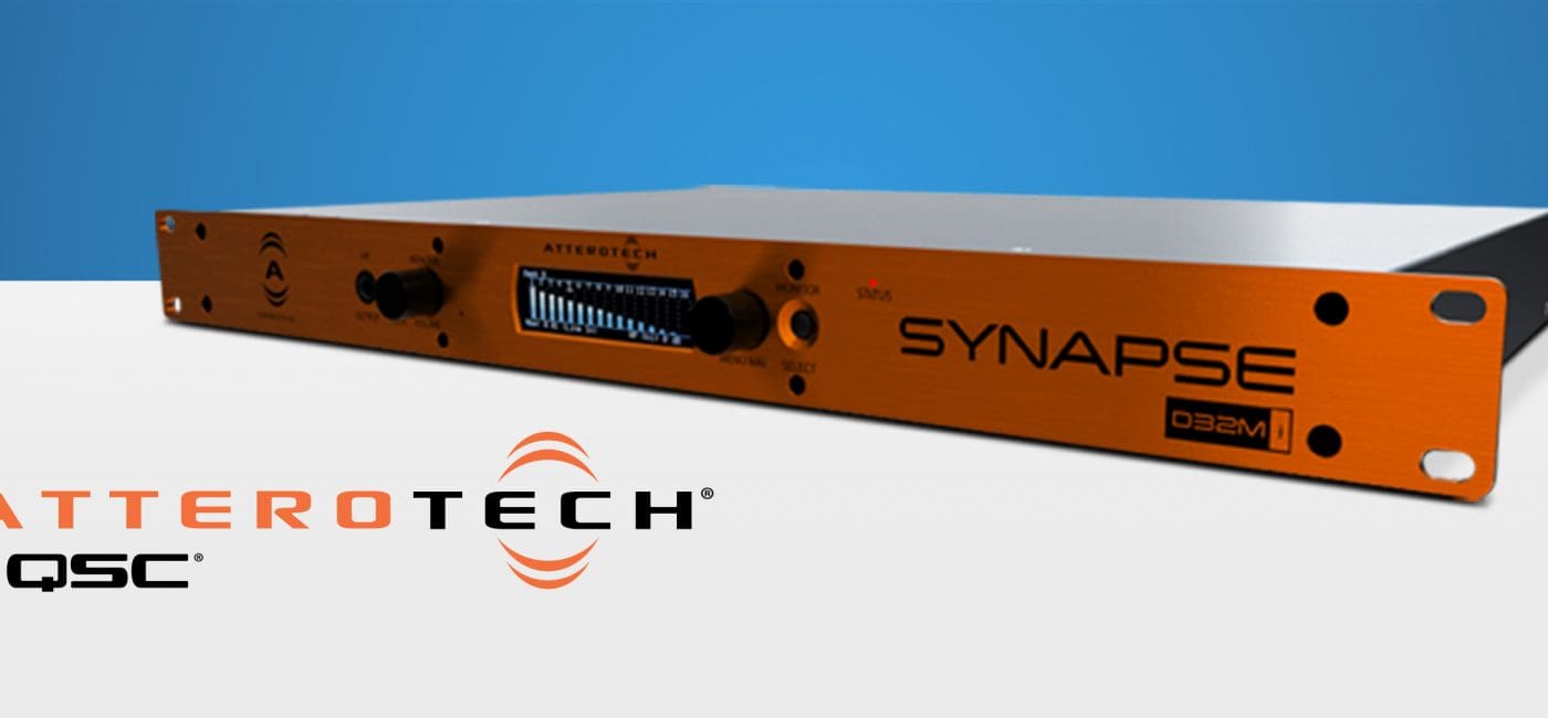 QSC Ships Attero Tech Synapse D32Mi Networked Audio Interface