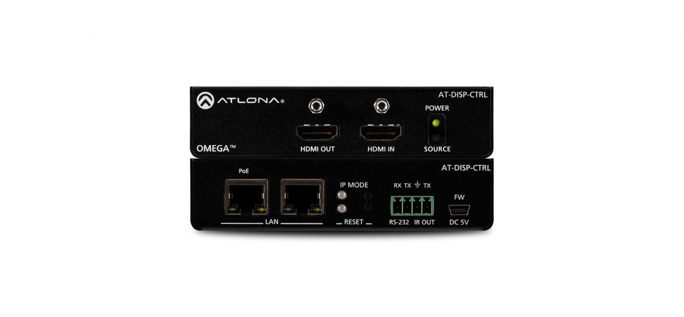 Atlona Launches 4K/UHD-Ready AT-DISP-CTRL Standalone Display Control System