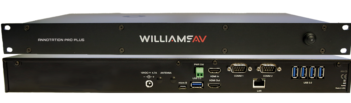 Williams AV Launches Annotation Pro and Annotation Pro Plus Annotation/ Video Telestrator Systems