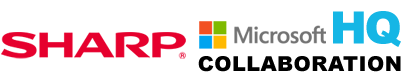 Sharp Microsoft Collaboration HQ Logo