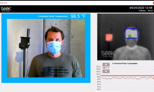 Seek Thermal Skin Temperature Screening, Seek Scan
