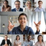 Stock photo of people on a videoconferencing platform. Entropik Tech's Decode will use its Emotion AI to analyze these conversations.