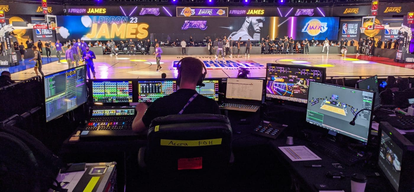 NBA Bubble Video Systems Highlighted by MA Lighting grandMA3 Consoles
