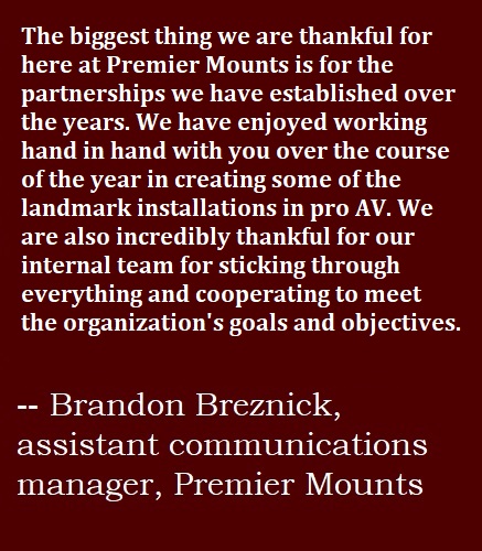 After the Toughest Year in Recent Memory, This is What the AV Industry is Thankful For, slide 1