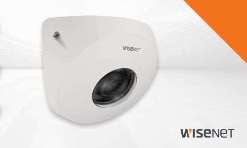 Hanwha corner mount camera, Wisenet devices