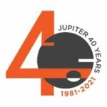 Jupiter Systems 40th logo