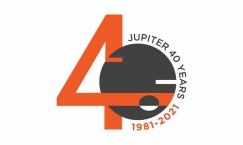 Jupiter Systems 40th logo