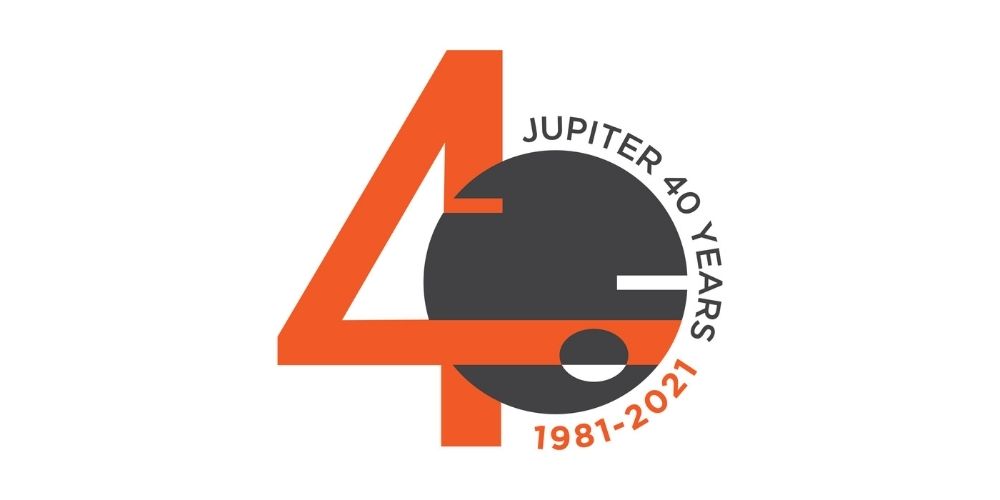 Jupiter Systems 40th logo