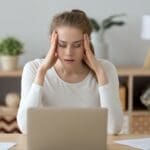 woman overwhelmed with work tasks