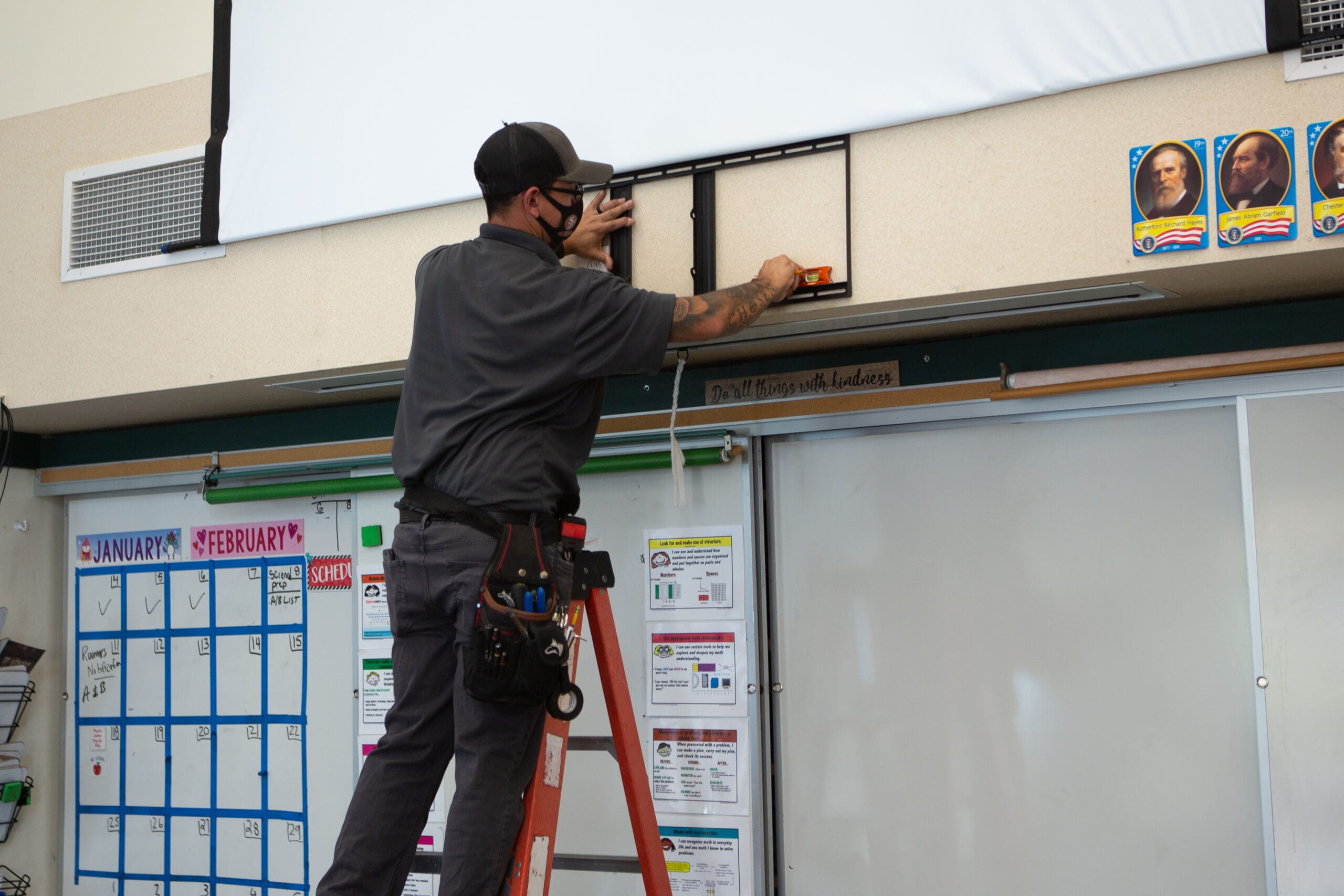 MantelMount TV Units Help School District Convert to Hybrid Model, slide 4