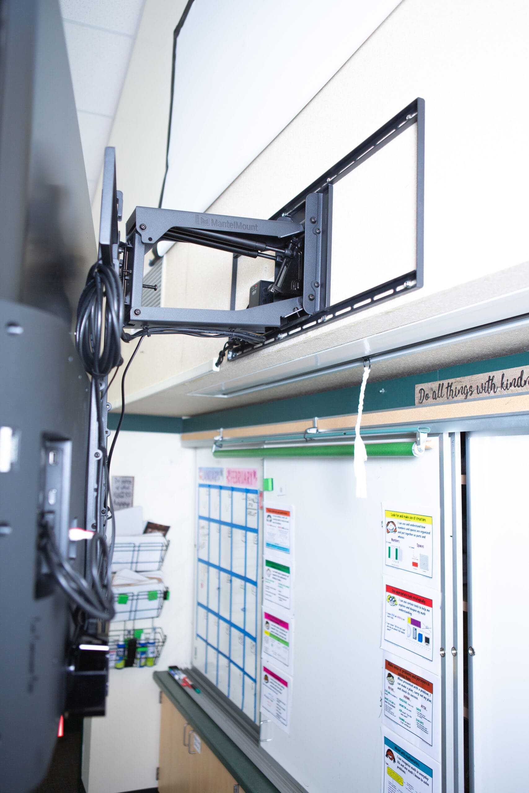 MantelMount TV Units Help School District Convert to Hybrid Model, slide 2