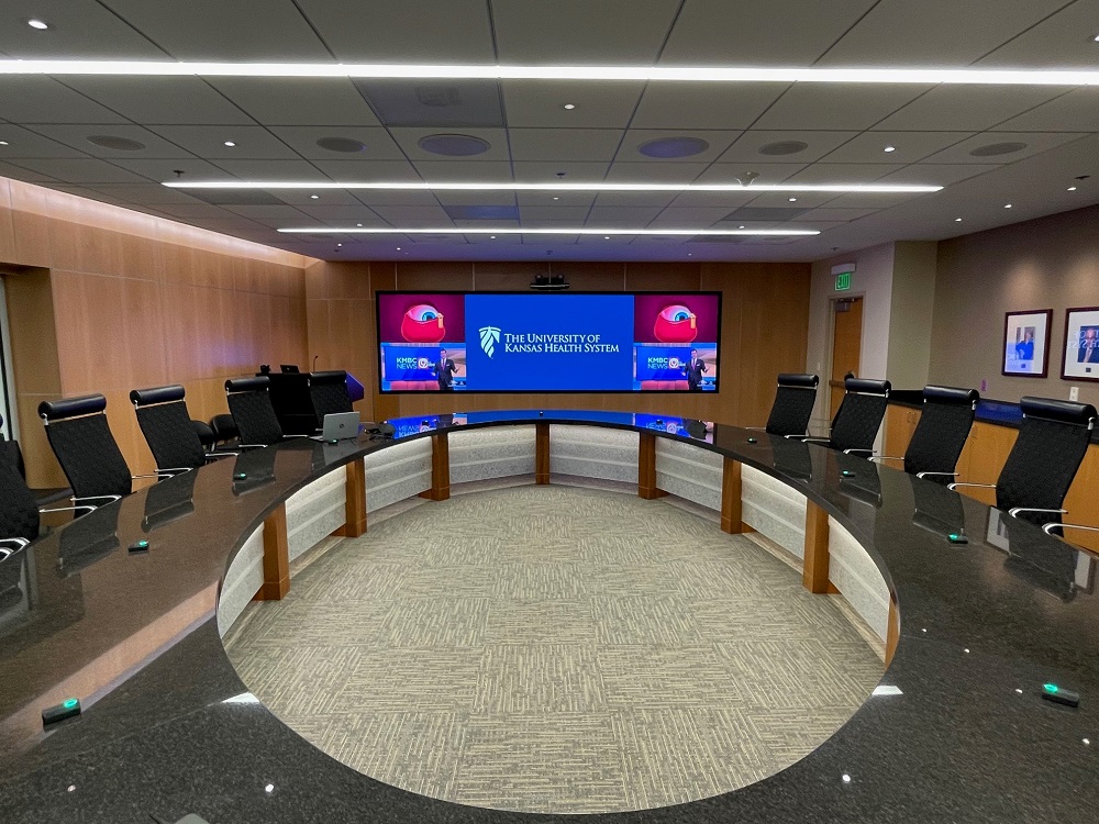 KU Hosp Boardroom_Installed by SKC Communications