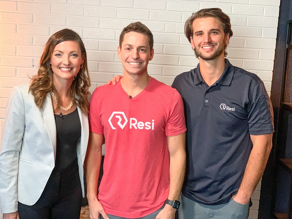 Pushpay CEO Molly Matthews, Paul Martel, Resi CEO and founder, and Collin Jones, Resi President