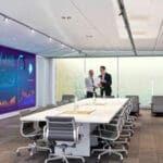 Barco videowall display conference room