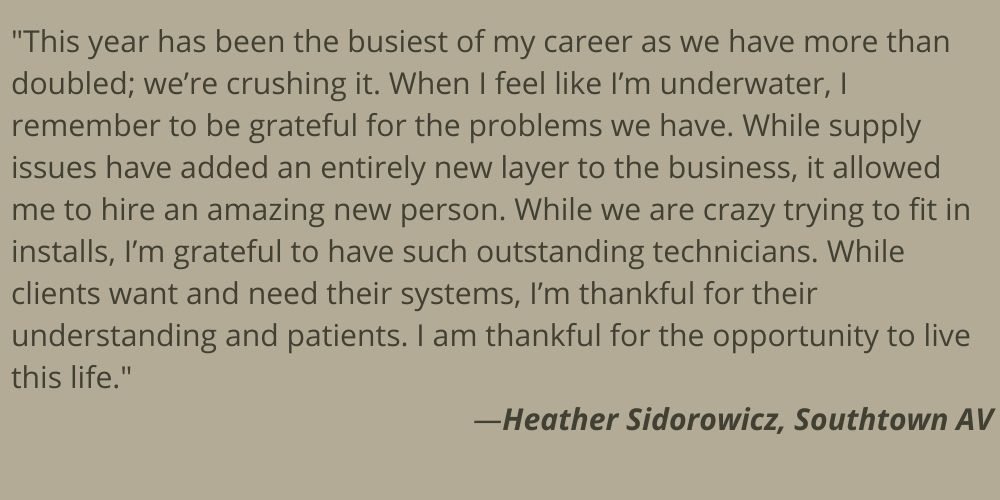 What the Pro AV Industry is Thankful For This Year, slide 1