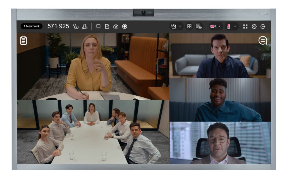 LG One:Quick Series Amplifies Videoconferencing Experience, slide 1
