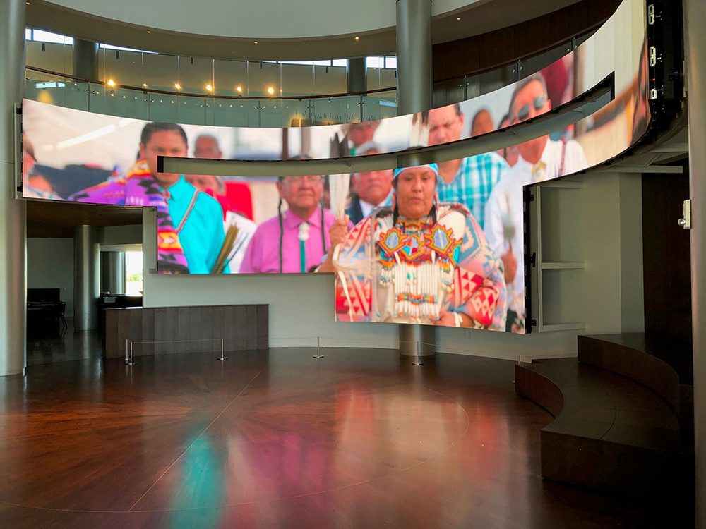 First Americans Museum of OK dvLED Videowall installation