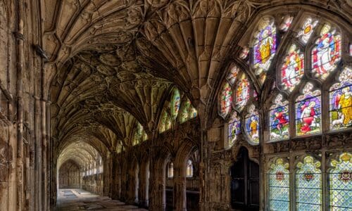 Inside of the Gloucester Cathedral where Dante network was installed.